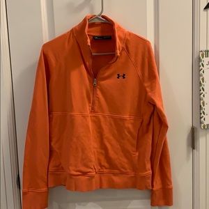 Orange Under Armor pullover